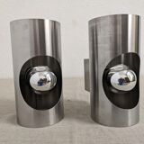 Pair of Space Age wall lamps from the 60s/70s Oxar France