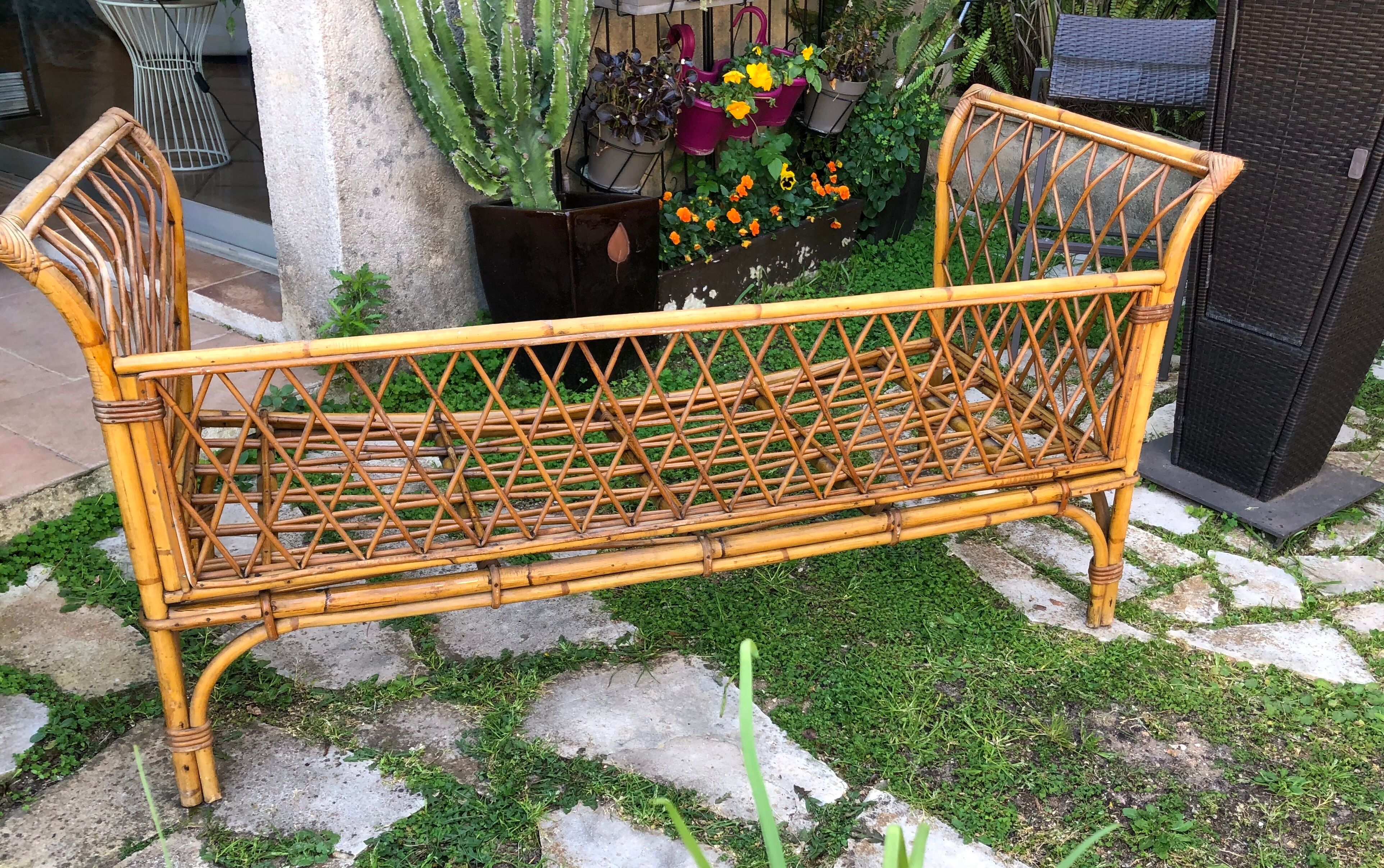 Rattan sofa