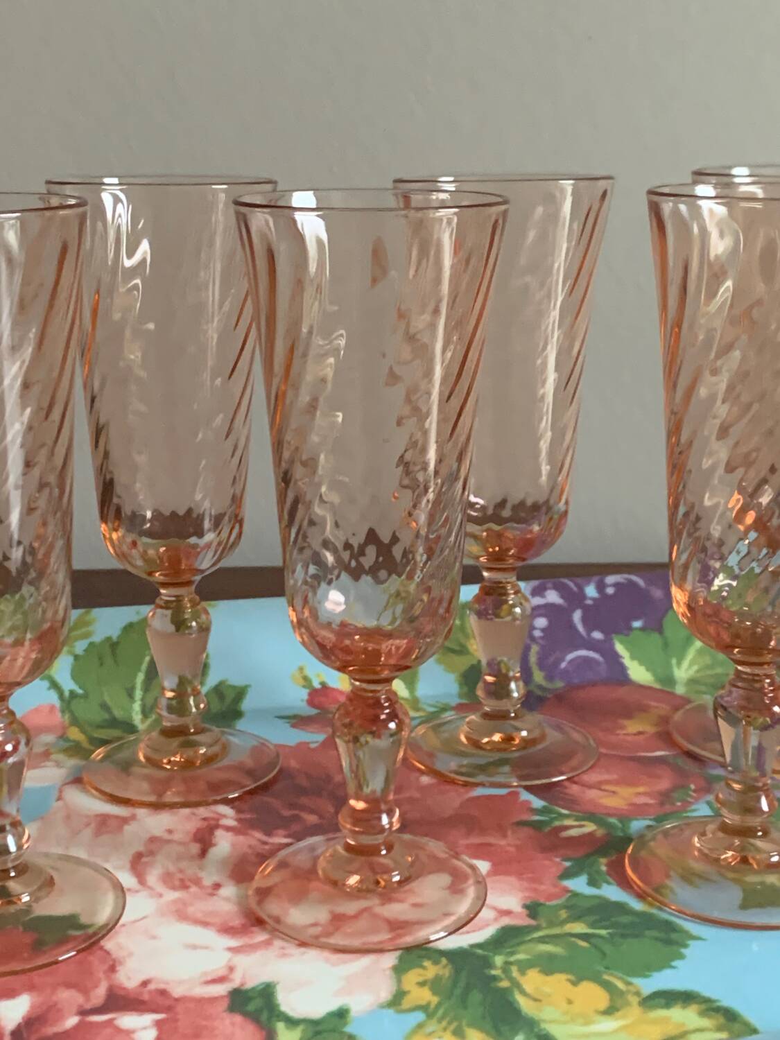 Rosaline champagne flutes