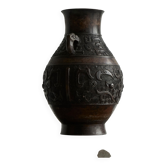 Vase japonais en bronze début 20ème siècle