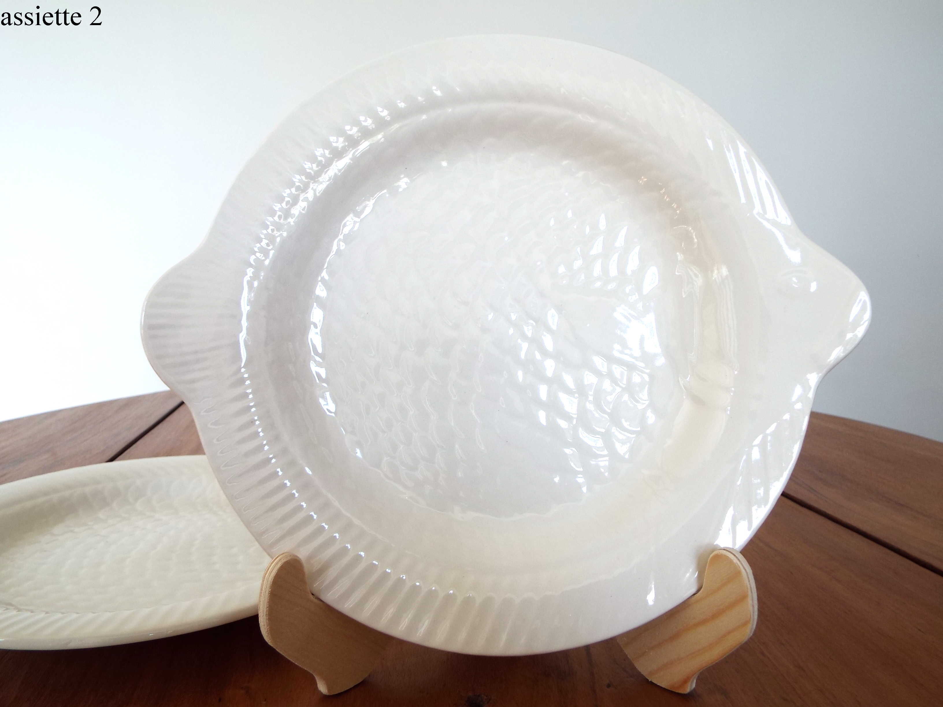 6 fish plates Sarreguemines