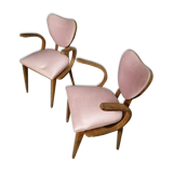 Pair of art deco style armchairs