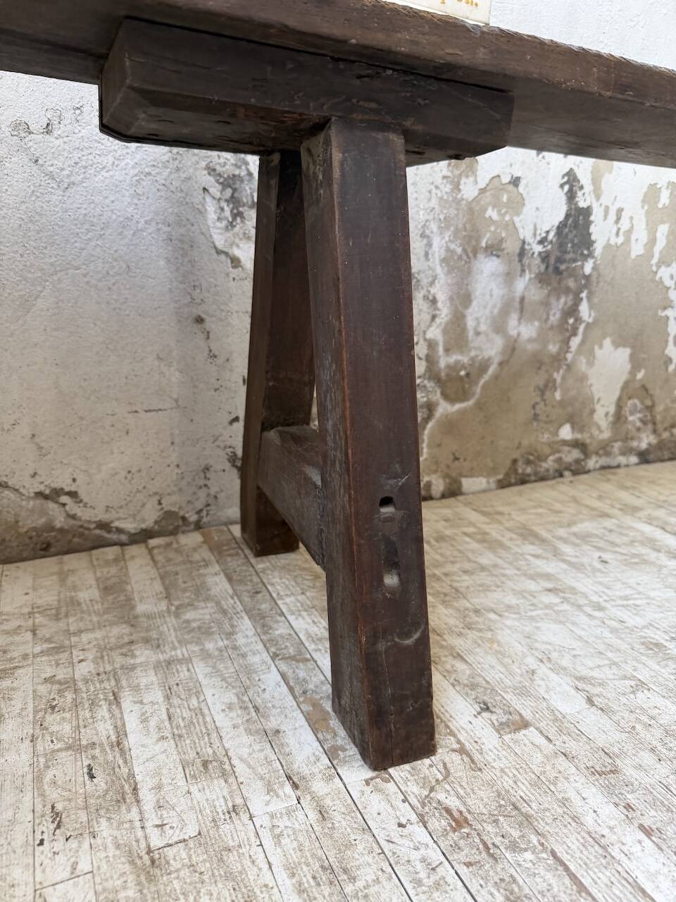 Oak farm bench 1950 220cm