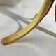 Brass and smoked glass side tables from the 1960s.