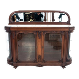 Buffet en verre avec dessus en marbre, France, 1880