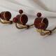 Patères art déco laiton bakelite