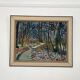 Swedish Oil on Canvas – “Forest” by Eyvind Olesen – Dated 1957