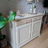 Linen wood sideboard
