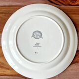 2 assiettes Régence Sarreguemines 1900