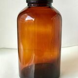 Bottle pharmacy in amber glass