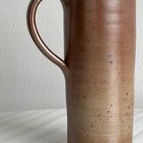 Large speckled stoneware pitcher