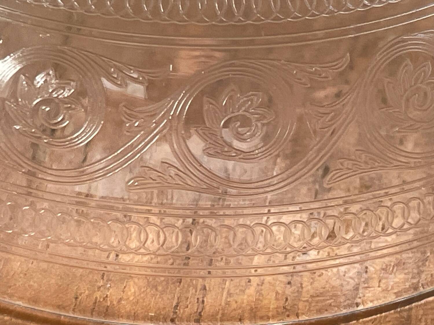 6 Mismatched Engraved Champagne Glasses