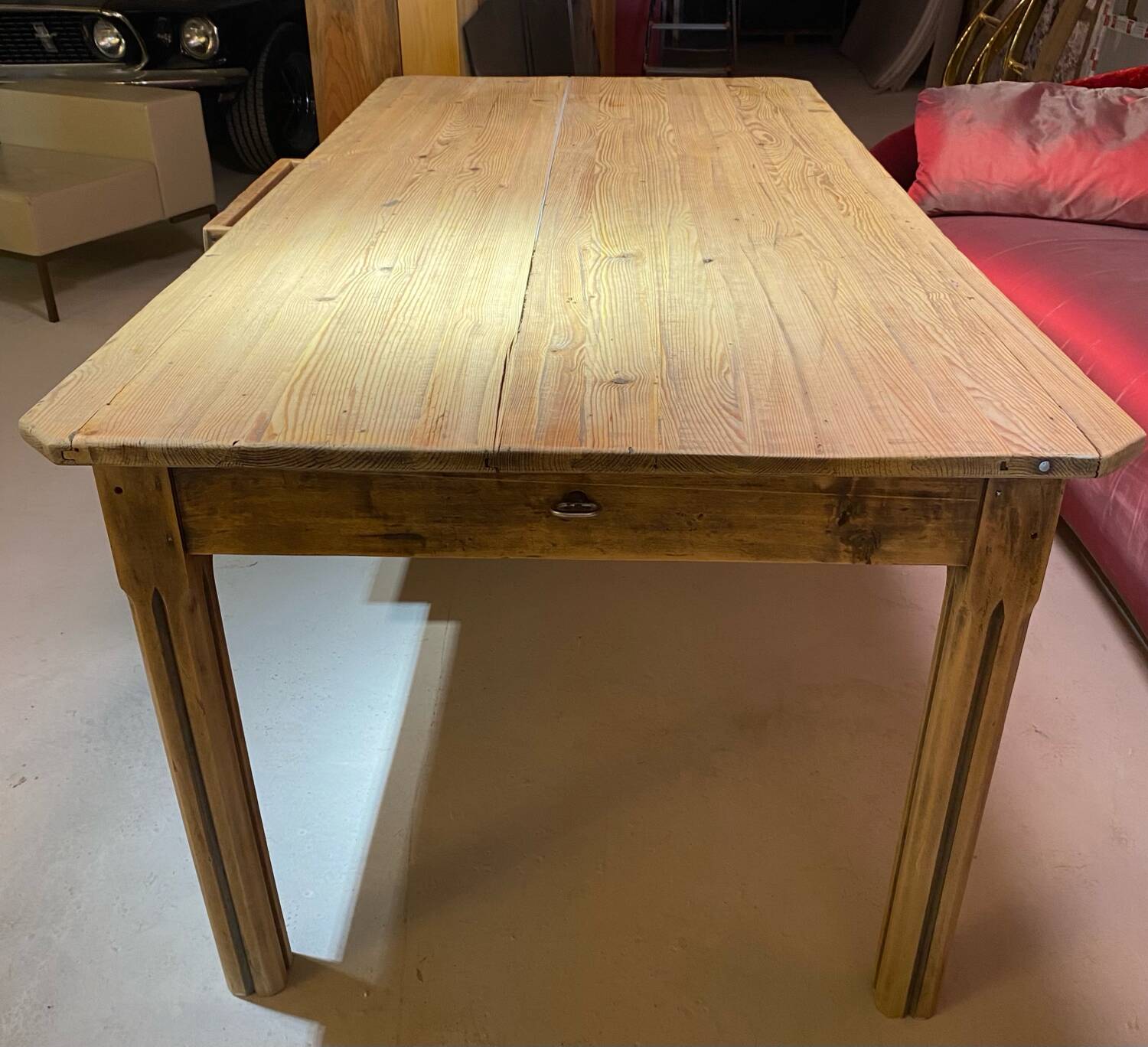 Restored wooden table