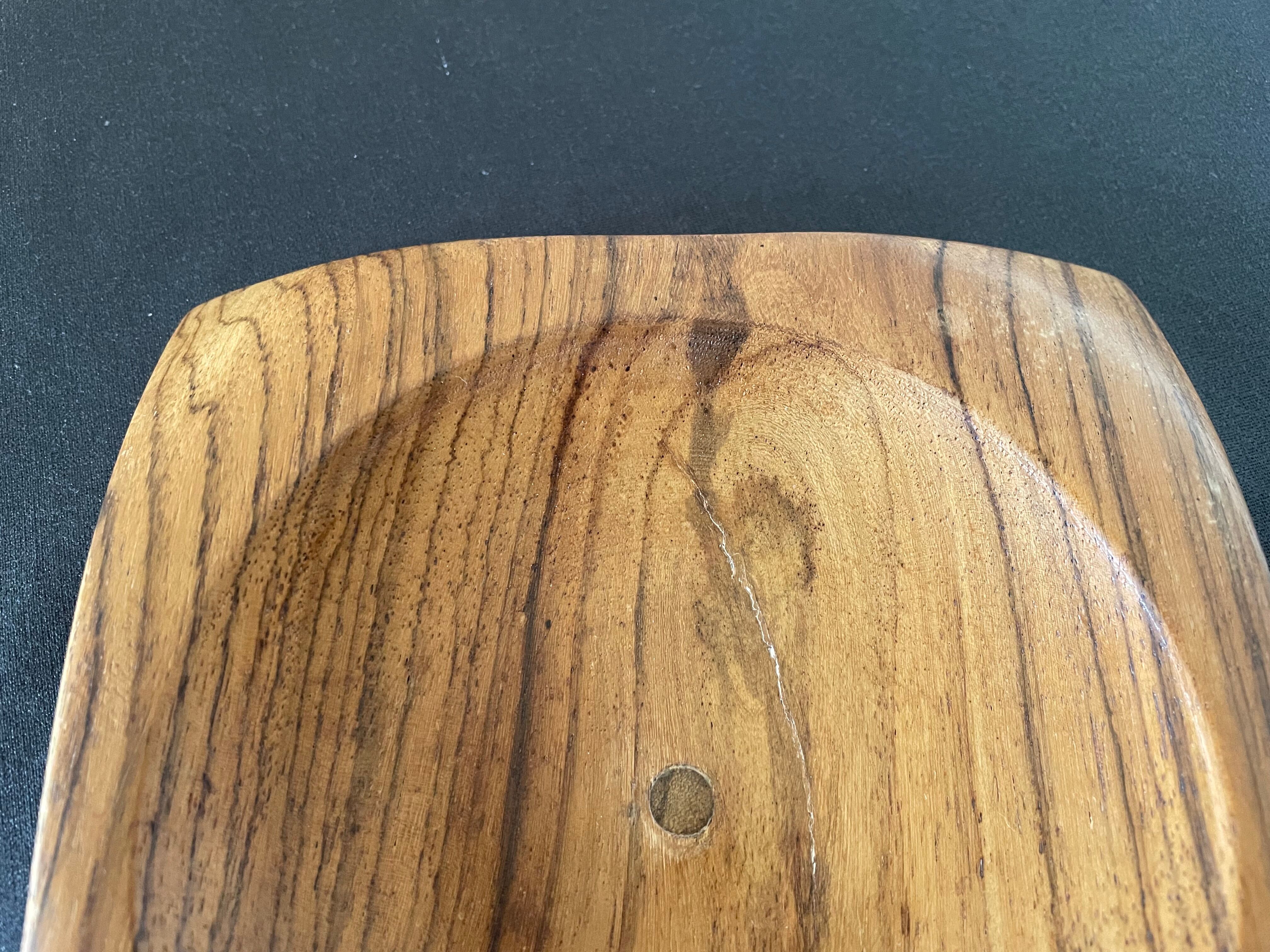 Turned wooden pocket tray