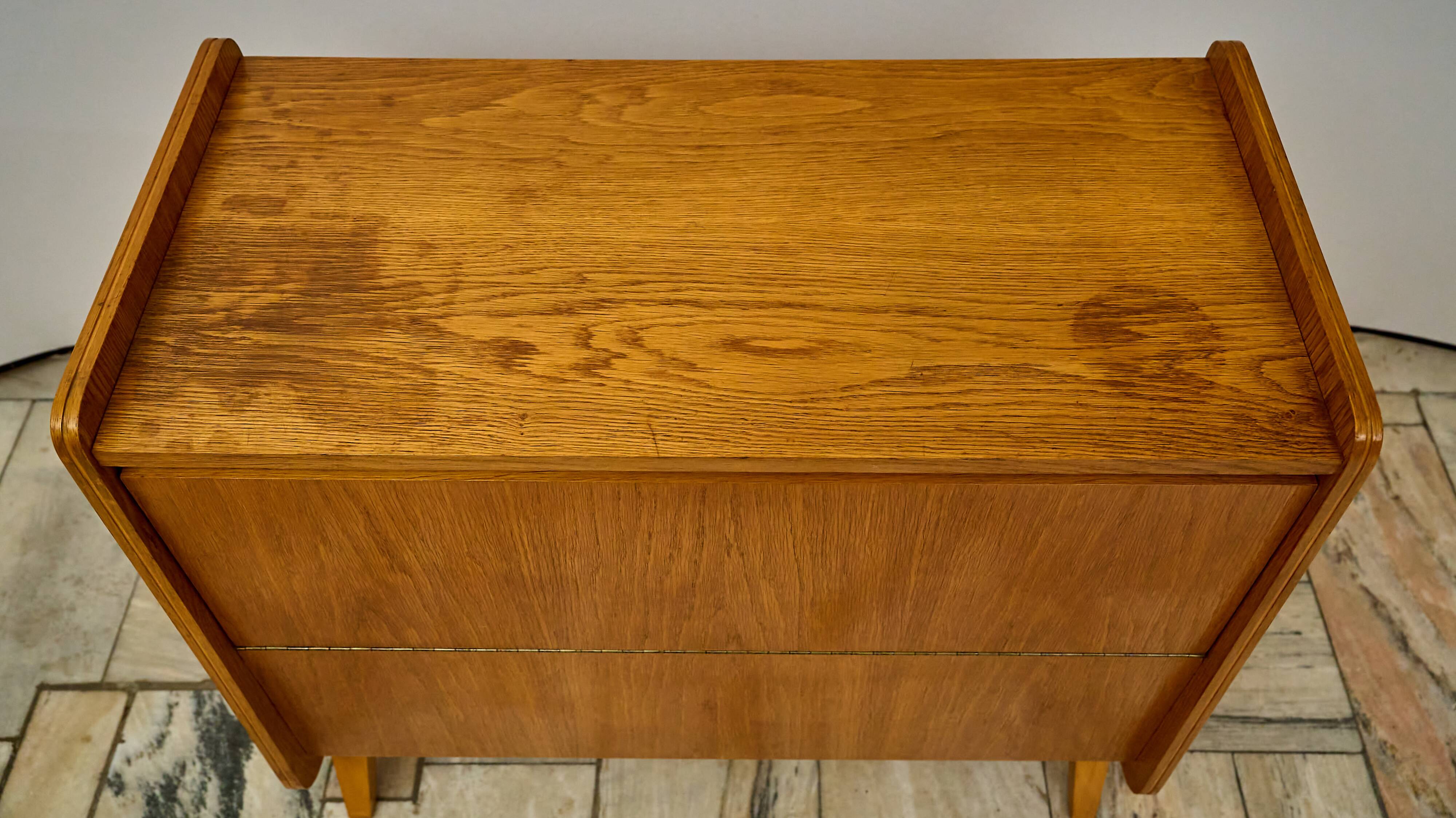 Vintage Bedding Cabinet 1960s Czechoslovakia