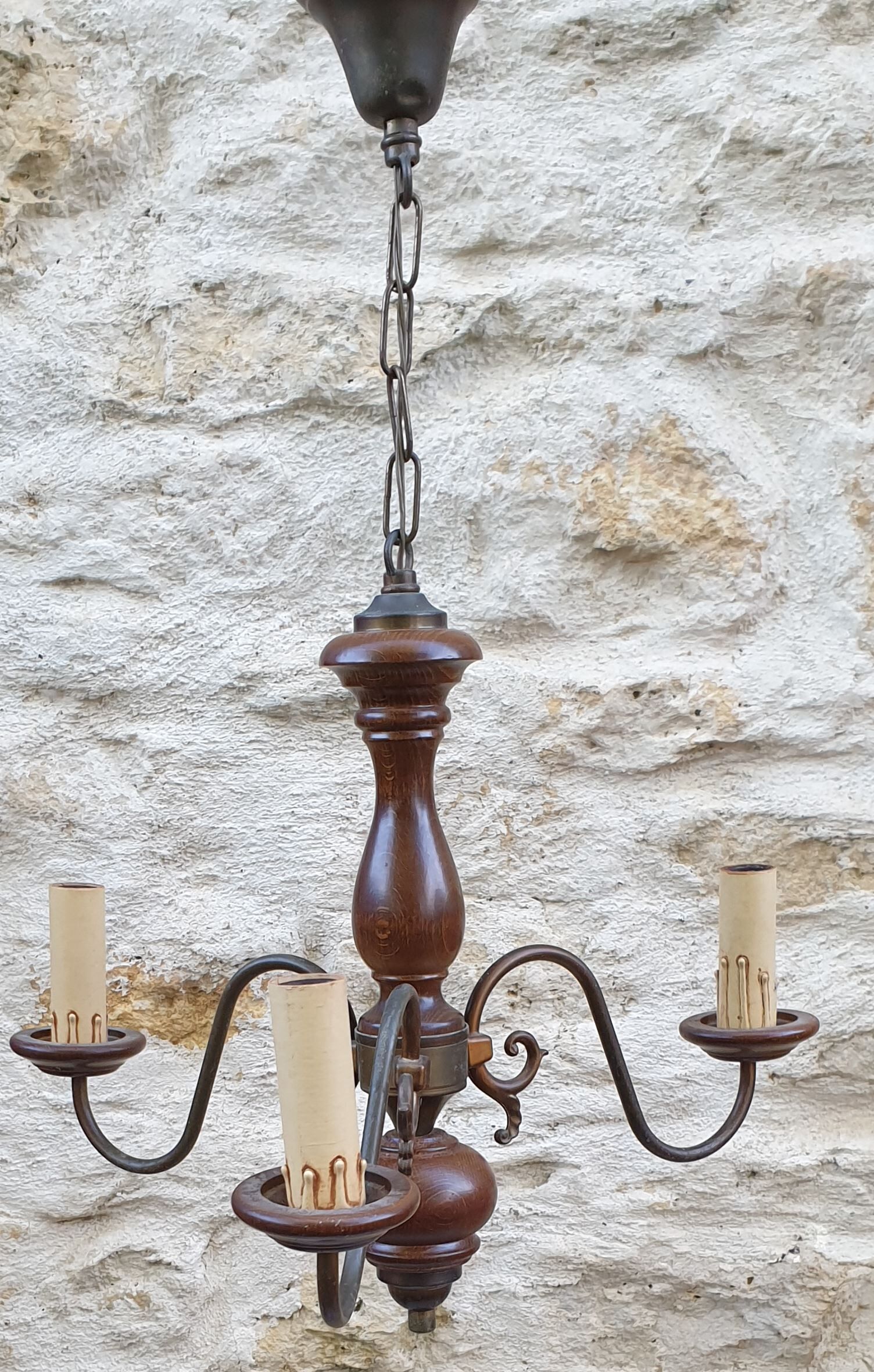 Lustre vintage 3 feux