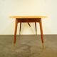 Height-adjustable coffee table, maple, beech, vintage from the 50s