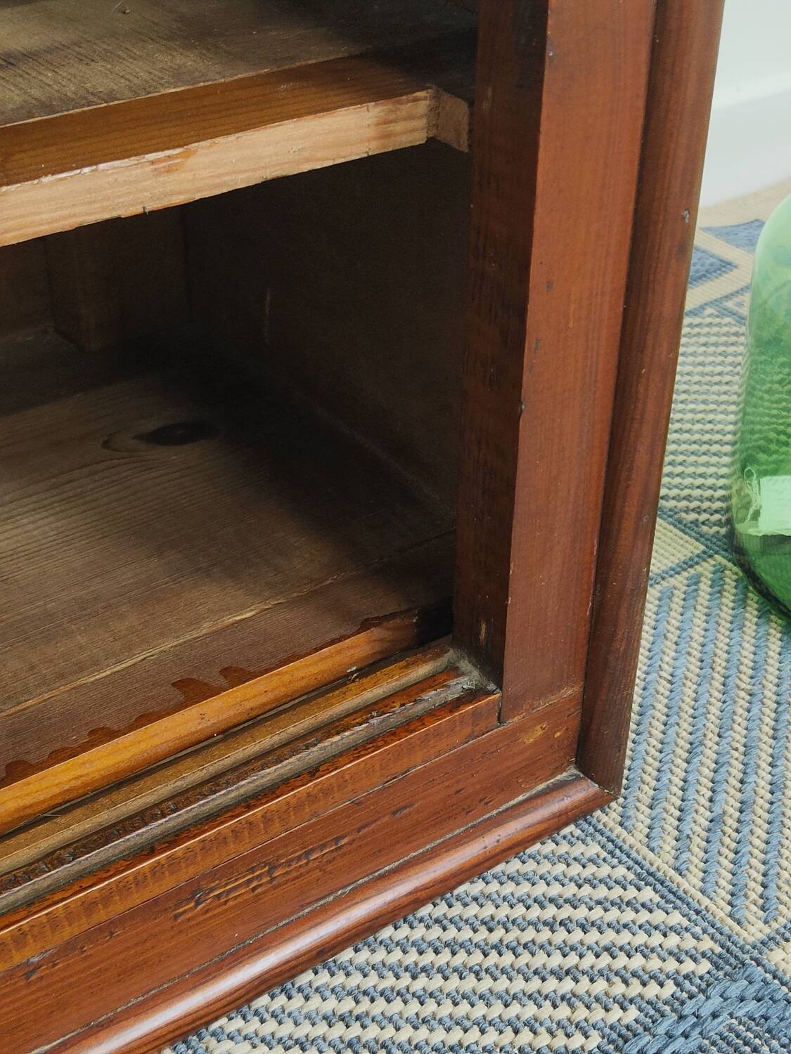 Small display case or glass wall shelf