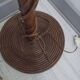 Louis Sognot rattan and bamboo floor lamp