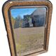 Louis Philippe black and gold mirror