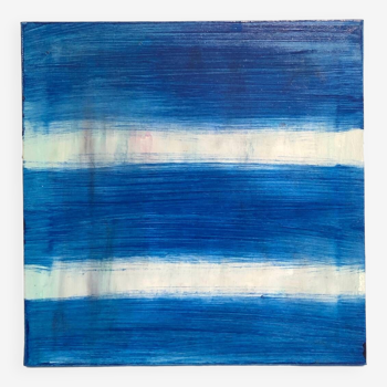 Blue Abstract Oil Painting