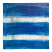 Tableau Huile Abstrait Bleu