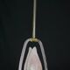 Set of 2 Pink and Transparent Murano Glass Chandelier by Barovier e Toso, 1950s