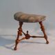 Victorian Stool, Three Legs, Upholstered Stool, Footstool, Vintage