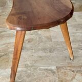 Vintage wooden tripod stool 1950