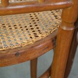 Set of 4 beautiful and atmospheric vintage design bistro chairs