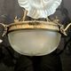 Gilt bronze and frosted glass chandelier – Louis XVI style