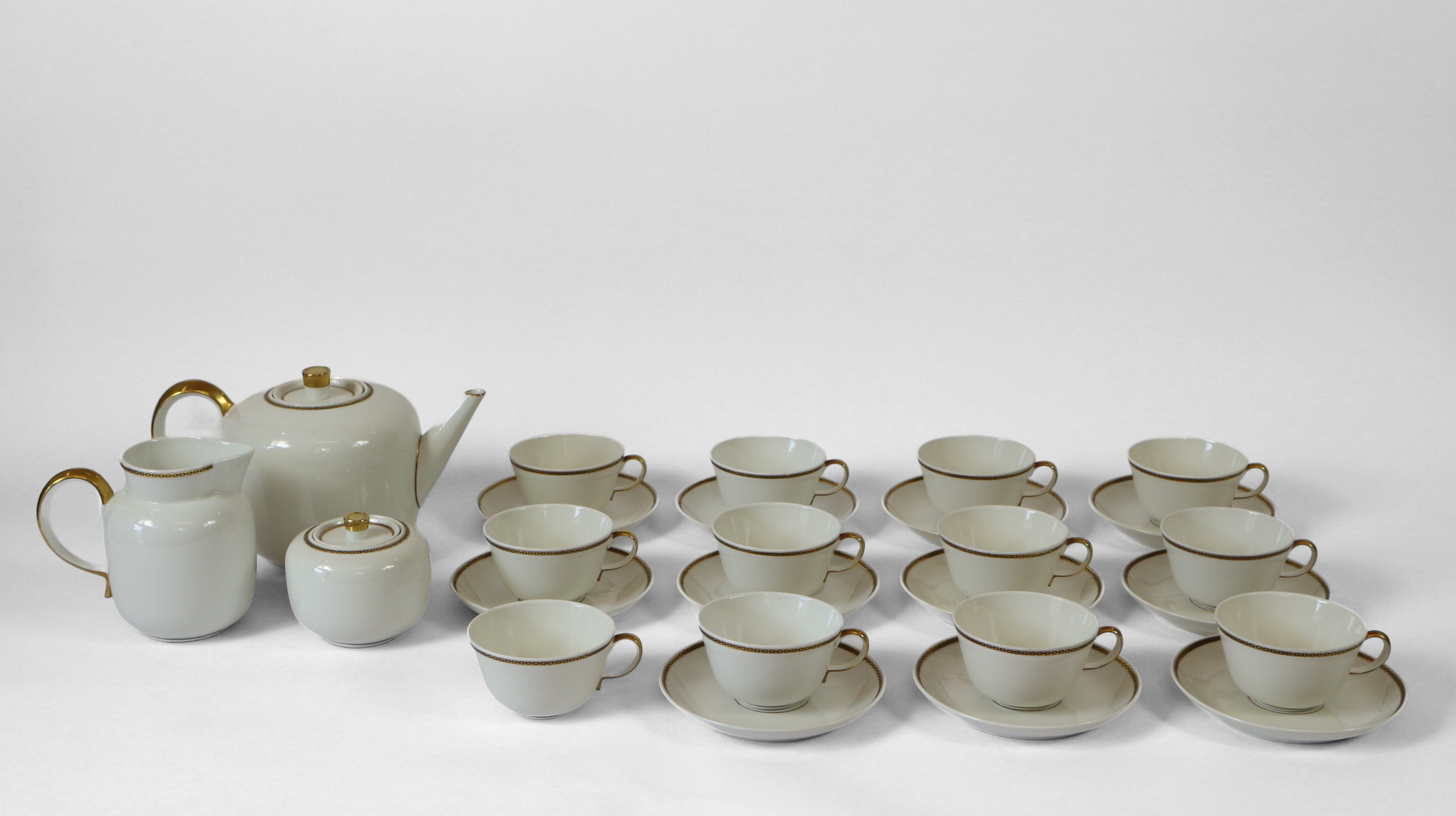 Tea service 12 people, Richard Ginori, 30s