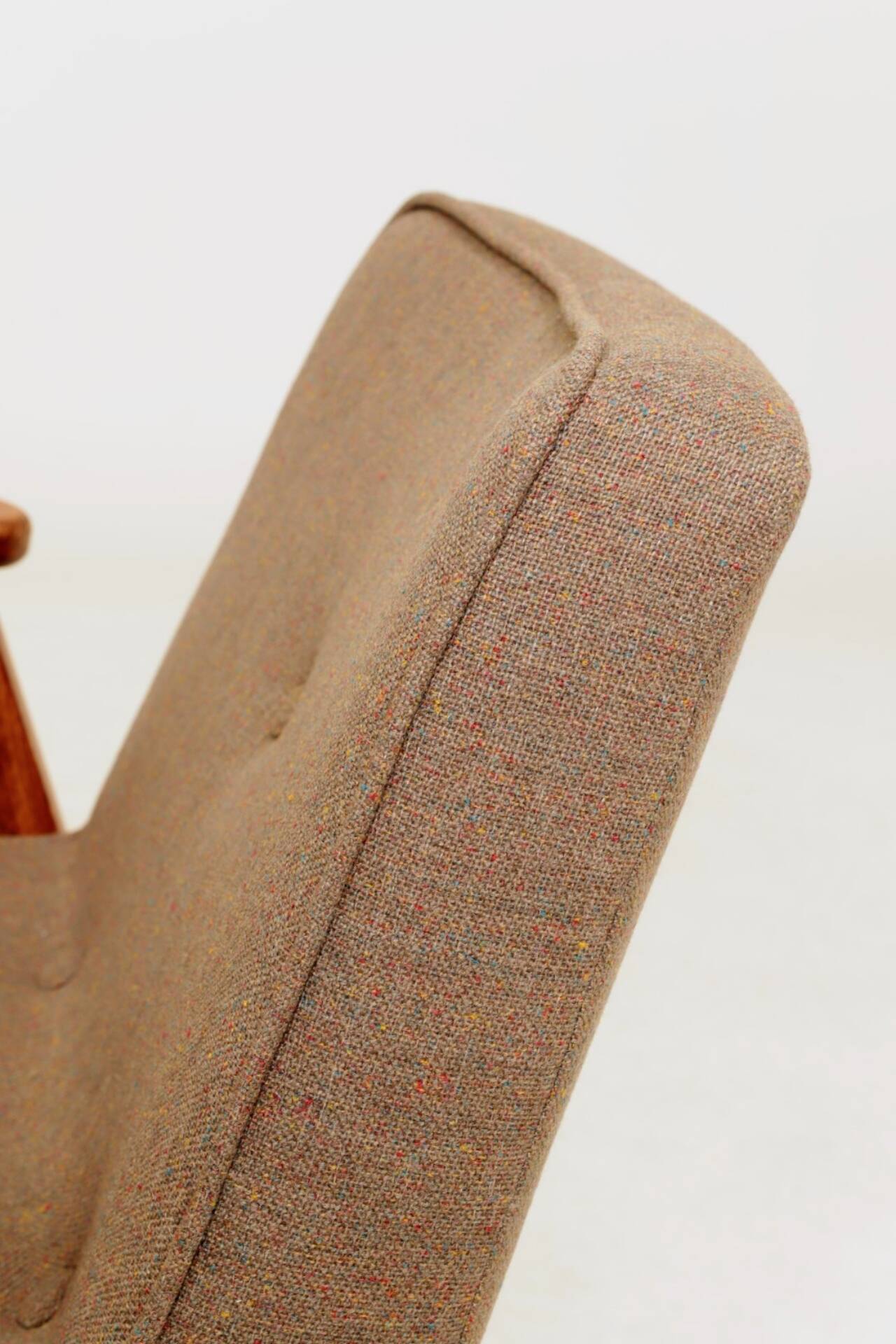Vintage Longue chair chocolate brun design by Chierowski 366