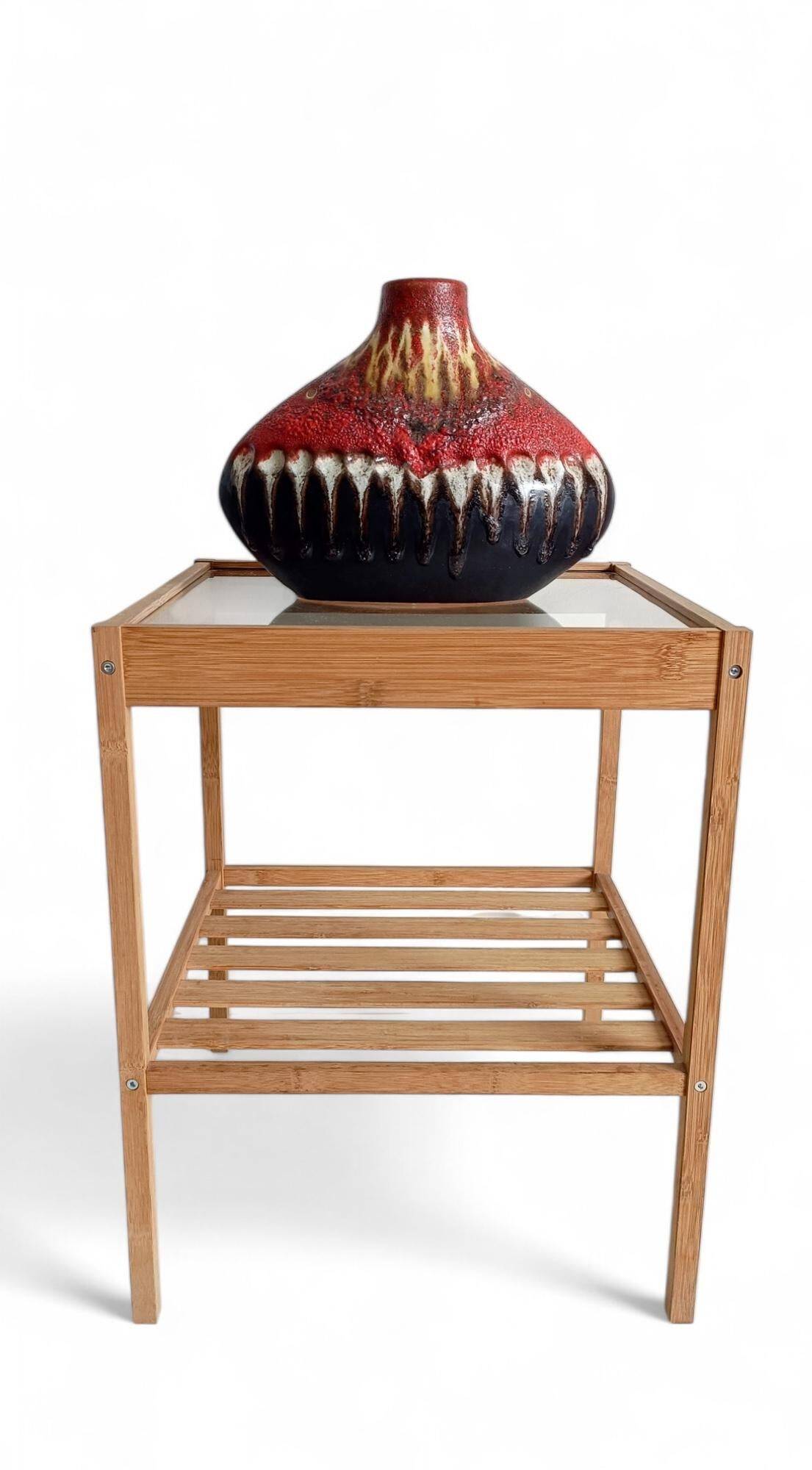 Sculptural West German Ceramic Vase by Carstens Tönnieshof, c. 1950s