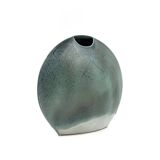 Vase soliflore en céramique bleue, France 1970