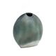 Mid-century modern blue ceramic solifleur vase, France 1970