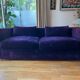 Louis Velvet Eggplant sofa 3-seater Habitat