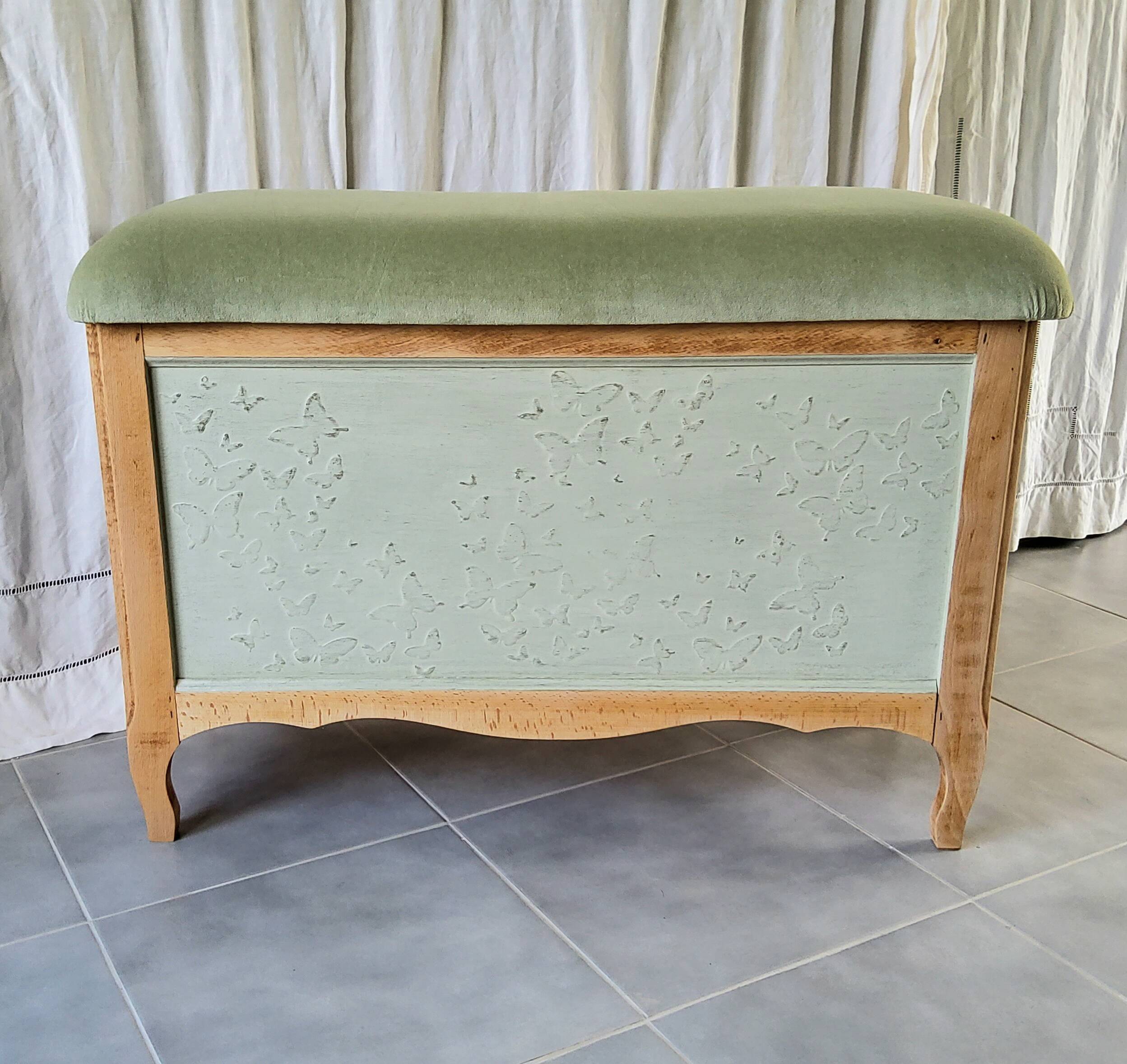 Patinated bank safe