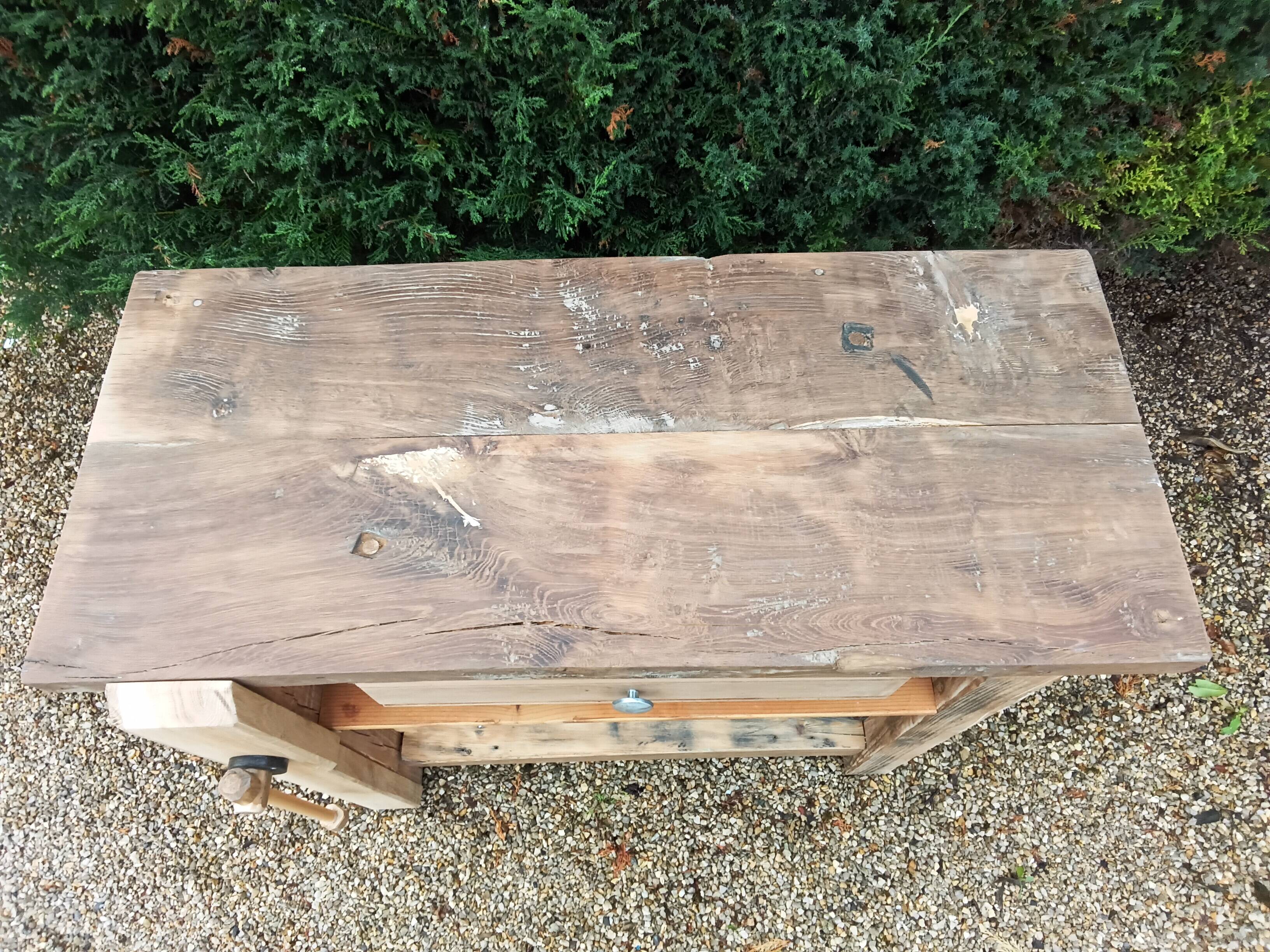 Solid wood table