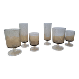 6 70's stemware