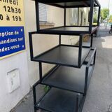 Designer metal shelf bookcase