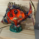 Vintage ceramic fish night light
