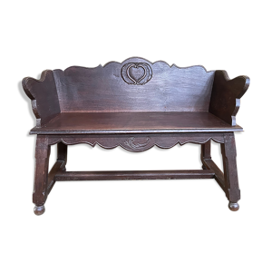 Banc rustique en chêne