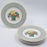 6 flat plates Villeroy & Boch basket model