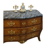 Fireplace set signed Planchon, 19th century