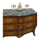 Fireplace set signed Planchon, 19th century
