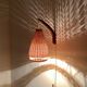 Danish Teak and Wicker Wall Lamp