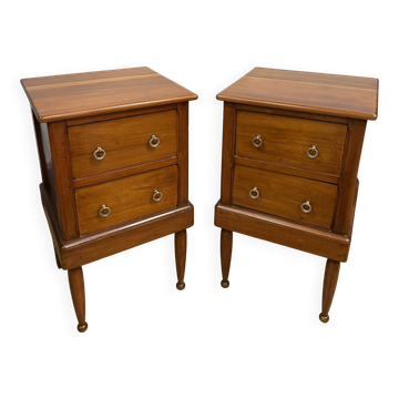 Pair of cubic bedside tables