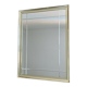 Vintage hollywood regency gold facetted mirror, 80s wall mirror