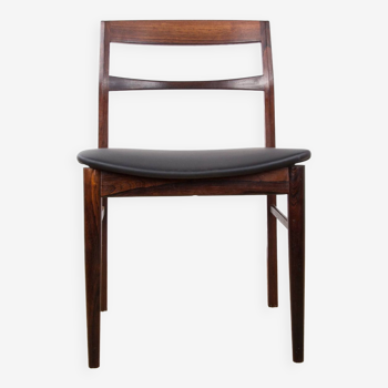 Series of 4 Danish chairs in Rosewood and Skai new by Henning Kjaernulf for Vejle Stole 1960.